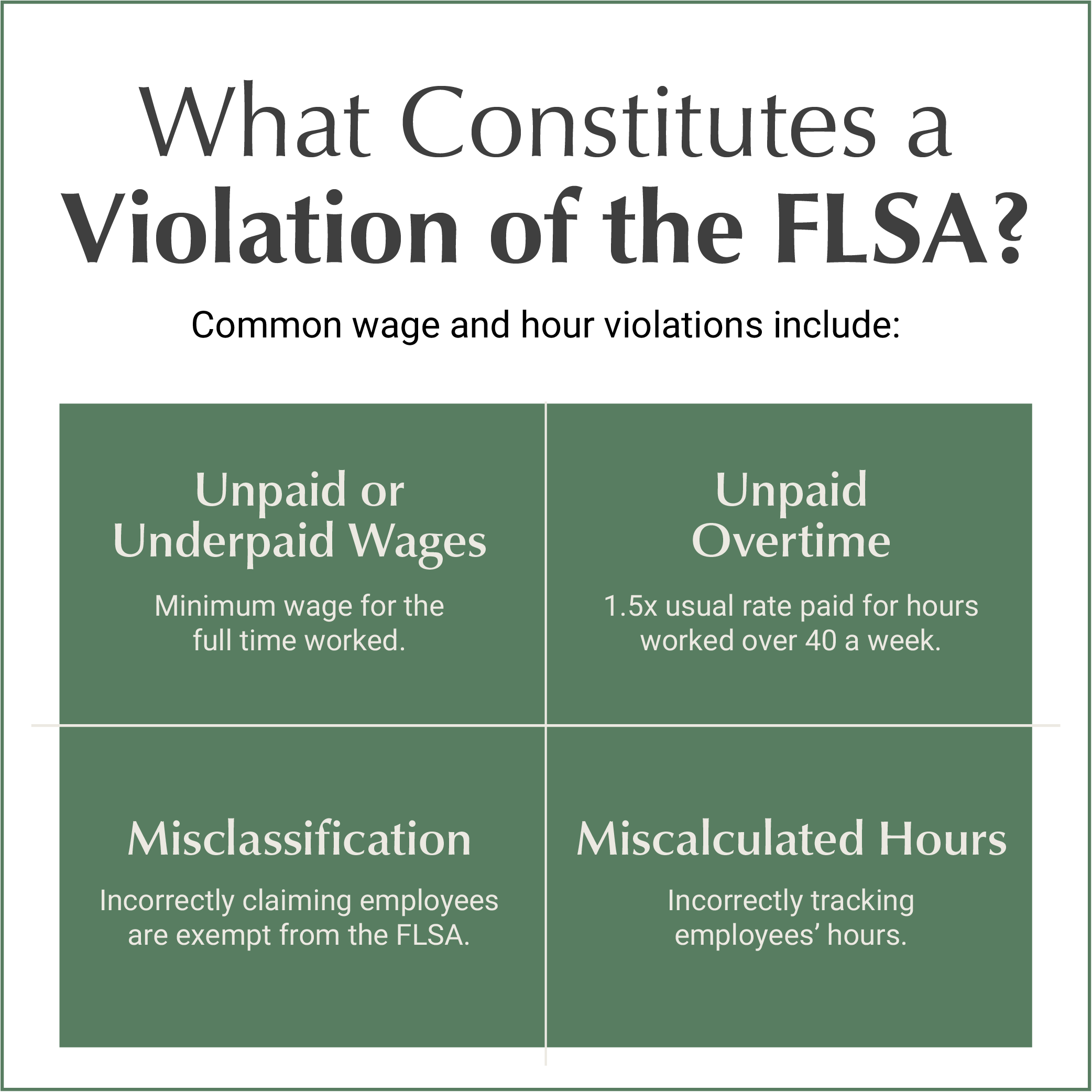 Fair Labor Standards