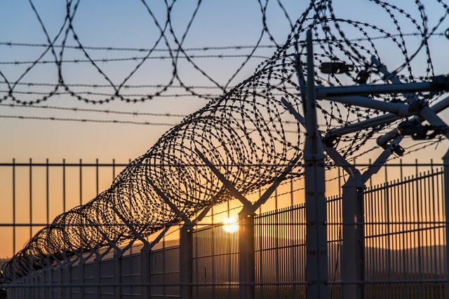 Image of a barbwire fence